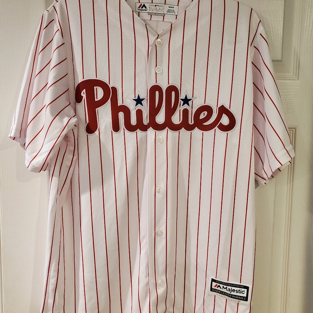 Philadelphia Phillies Jersey Medium Majestic NewwT